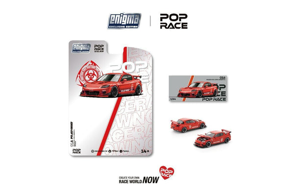 Pre-Order) 1/64 Pop Race PRE016 Mazda RX-8 Re-Amemiya Orange