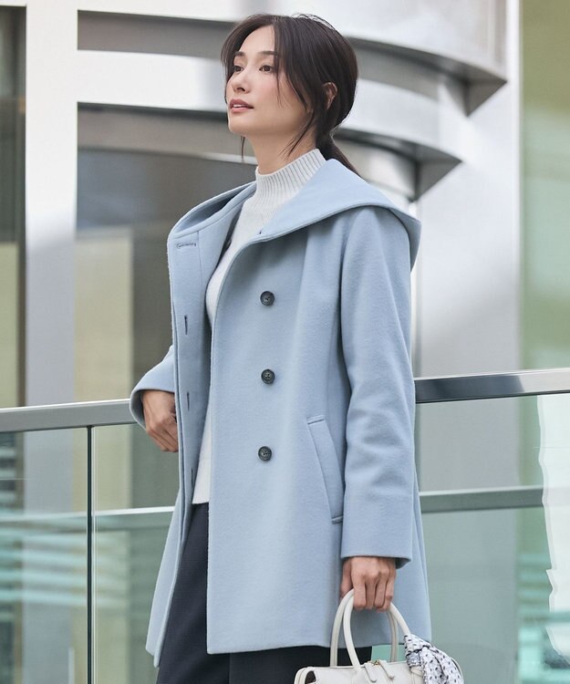 ショートビーバー フーデット コート / J.PRESS LADIES S