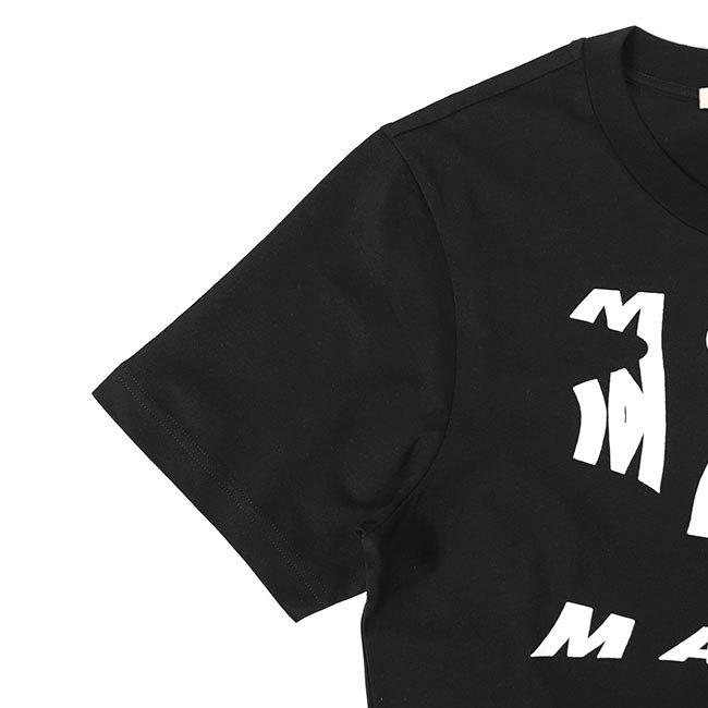 MARNI マルニ ロゴグラフィック Tシャツ HUMU0198P8 黒 白 半袖Tシャツ
