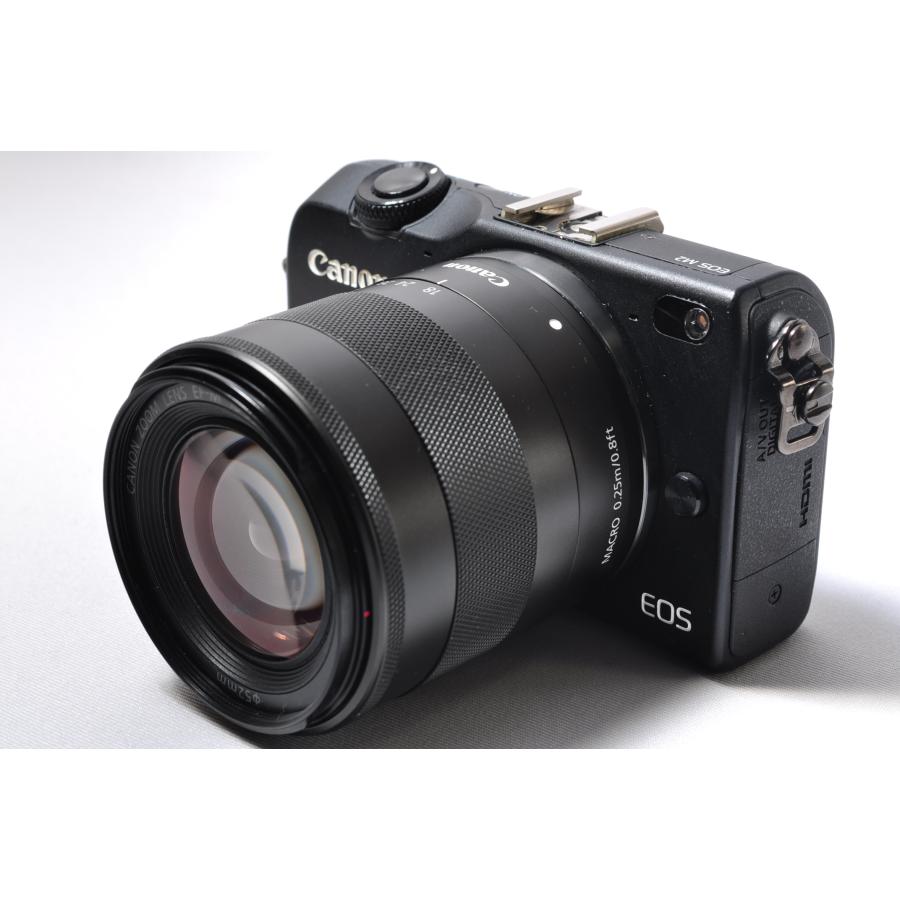 EOS M キヤノン Canon ミラーレス一眼 M2 レンズキット ブラック SD