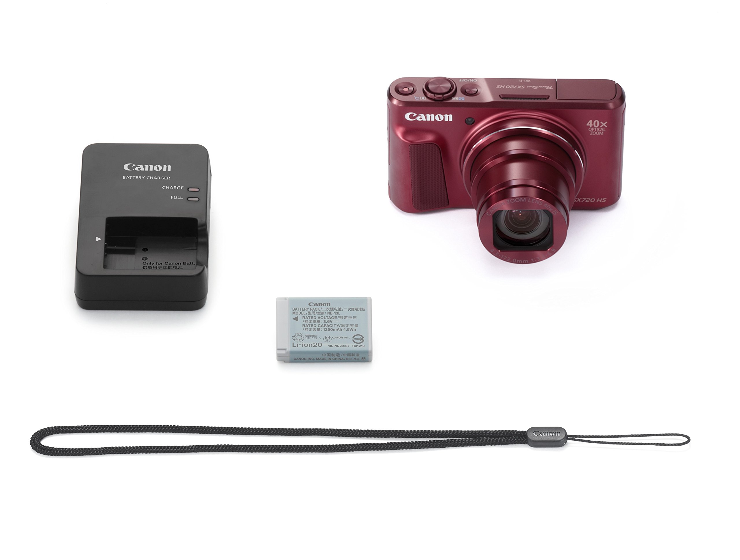 Amazon | Canon デジタルカメラ PowerShot SX720 HS レッド 光学40倍