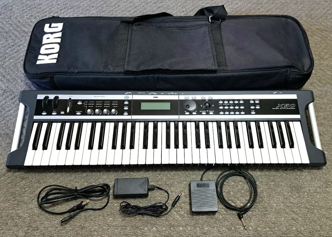 【美品】KORG X50 シンセサイザー 61鍵盤（ベロシティ対応） 美品】KORG X50 シンセサイザー 61鍵盤（ベロシティ対応） - メルカリ
